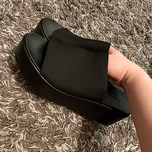 Y2K Bebe platform sandal